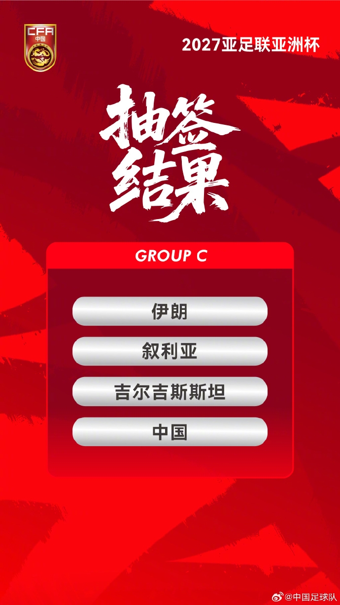 788kai彩票开奖结果-中国国家男子足球队与伊朗、叙利亚、吉尔吉斯斯坦队同分在C组